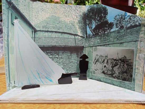 MAQUETTE DECOR SPECTACLE RENE RAYBAUD - LIBERATION TOULON 1793