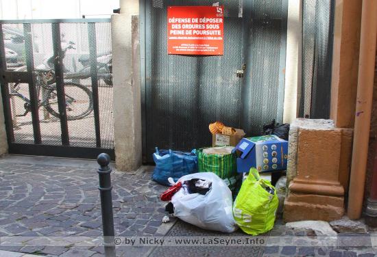 Poubelles sur Seyne