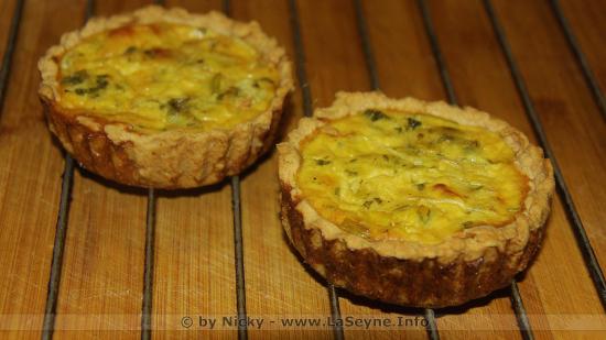 Mini Quiches aux Poireaux et Oignons