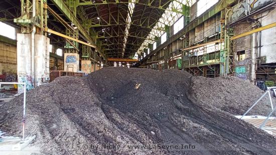 Des milliers de m3 de posidonies stockés aux Ateliers mécaniques de La Seyne