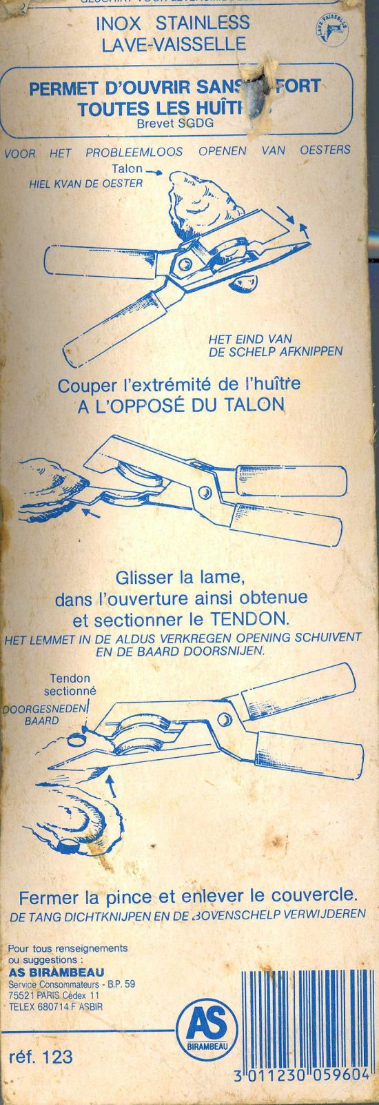 Ouvre Huîtres ancien