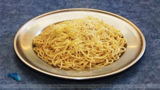 des Pâtes fait Maison au Beurre fait Maison avec du Comté 18 Mois d'Affinage