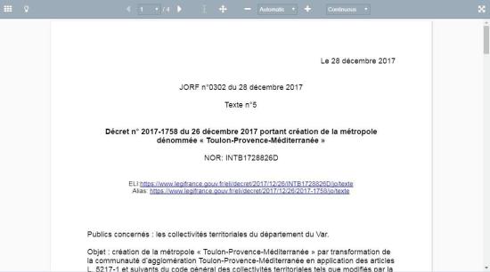 Le Décret n° 2017-1758 du 26 décembre 2017