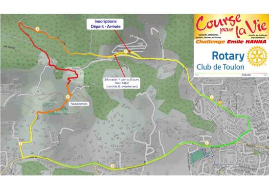 PARCOURS DE LA COURSE DE LA VIE 2018