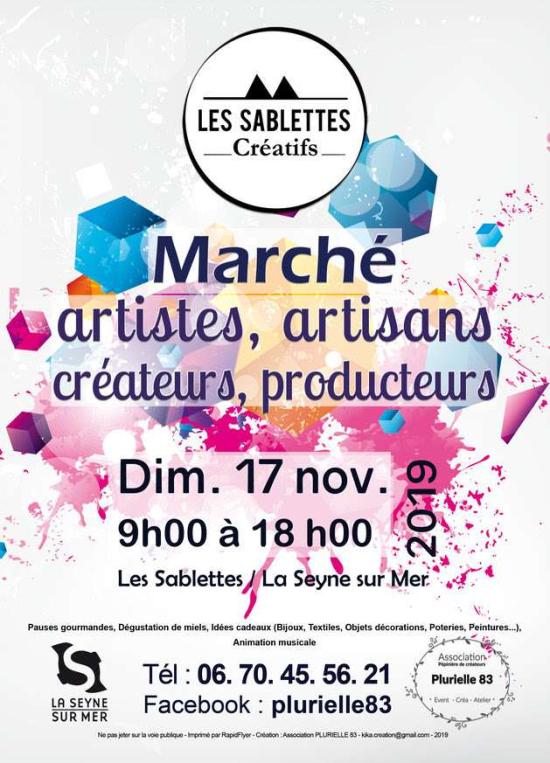 Report de date Les Sablettes créatifs au dimanche 17 novembre 2019