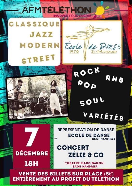 Ecole de danse + concert Zélie & co