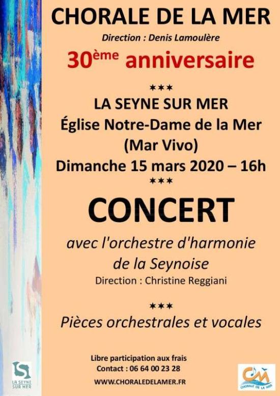 CONCERT ANNIVERSAIRE DE LA CHORALE DE LA MER