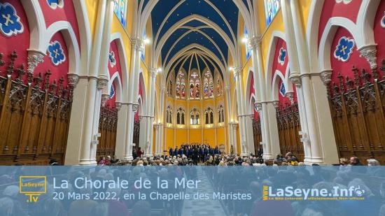 Vidéo: Concert de la Chorale de la Mer, le Dimanche 20 Mars 2022