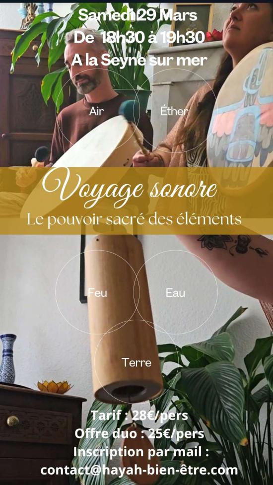 Voyage sonore samedi 29 mars 2025