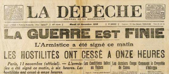 Le 100 ème Anniversaire de l’Armistice, Dimanche 11 Novembre 2018