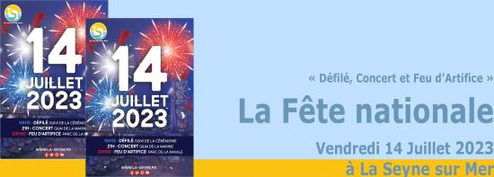 La Fête nationale 2023 à La Seyne, le Vendredi 14 Juillet