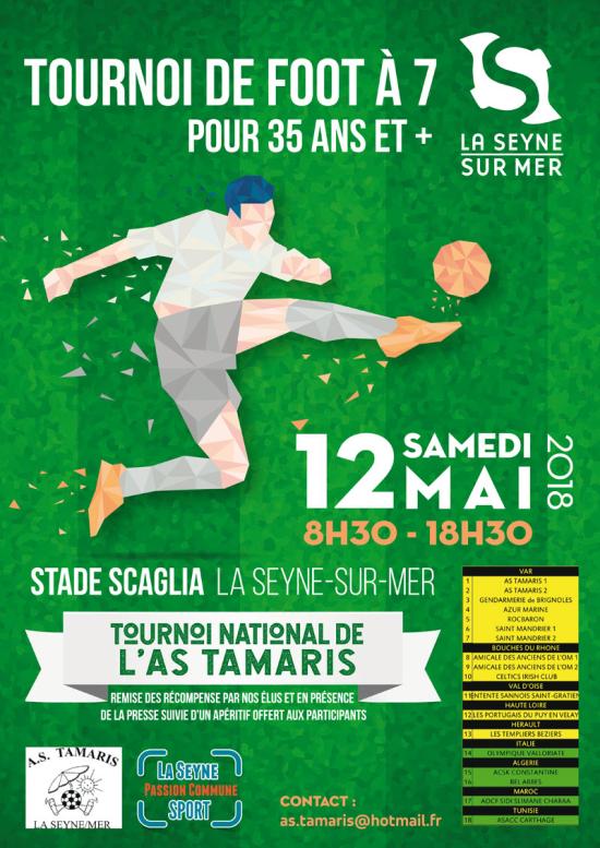Tournoi national Football vétérans à 7, le 12 Mai 2018 de 08h30 à 18h30