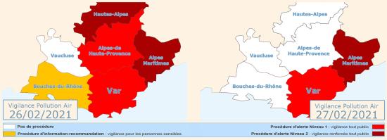 Vigilance Pollution Air: Alerte Niveau 1 pour le 26 et 27 Février 2021 à La Seyne
