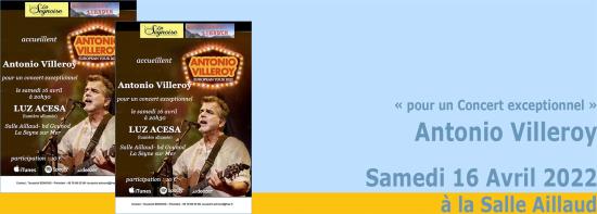 Antonio Villeroy live sur Seyne, le 16/04/2022 à la Salle Aillaud