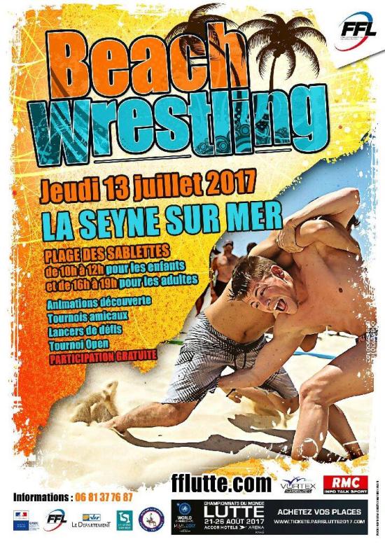 La Seyne sur Mer: Beach-Wrestling 13 Juillet 2017