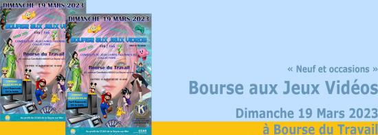 La Seyne: Bourse aux Jeux Vidéos, le 19 Mars 2023
