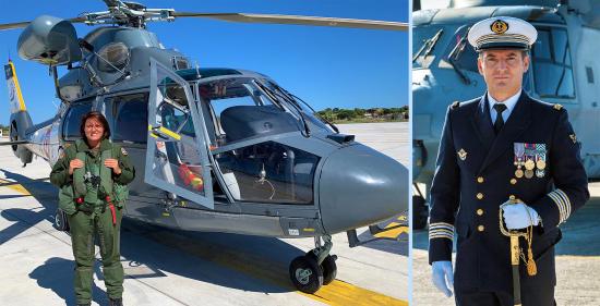 CC FERAUD et CF Davadant: Deux nouveaux Commandants pour la Flottille 35F et le CENTEX Hélicoptères à Hyères