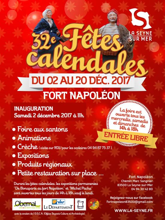 Les « Fêtes calendales 2017 » du 02 au 20 Décembre à La Seyne