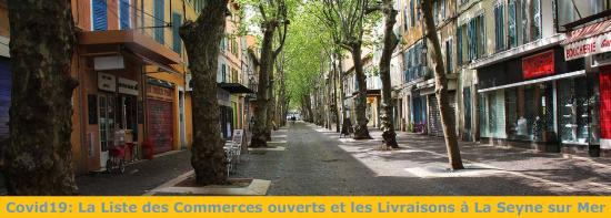 Reconfinement: La Liste des Commerces ouverts et les Livraisons à La Seyne sur Mer