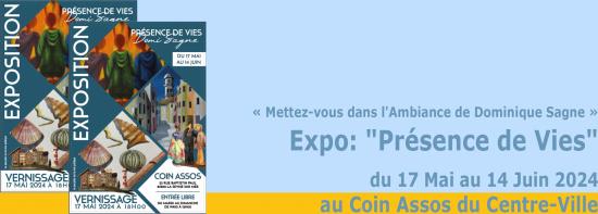 Expo: Présence de Vies, de Dominique Sagne, du 17/05 au 14/06/2024