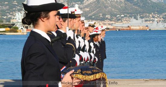 Présentation du Fanion au Centre de Préparation Militaire Marine, le 16/11/2019
