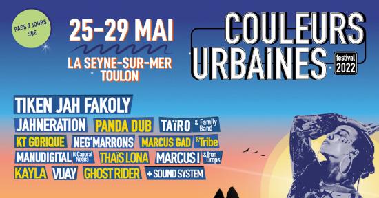 Le Festival «Couleurs Urbaines» 2022, du 25 au 29 Mai