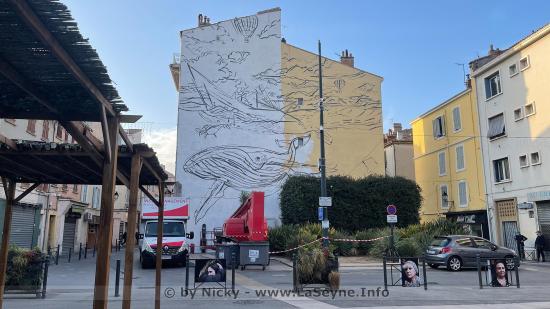 Fresque Place Perrin - Photos du 06/03/2021