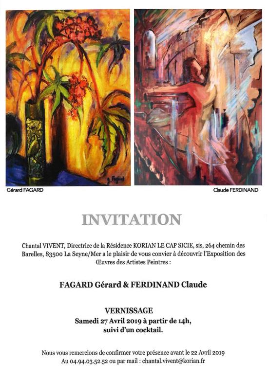 Vernissage de l'Exposition de Gérard FARGARD et Claude FERDINAND, le Samedi 27 Avril 2019