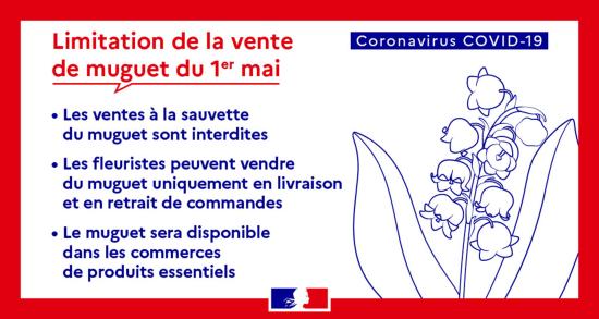 #Coronavirus #Covid19 et le 1er Mai 2020: La Vente du Muguet étroitement encadrée