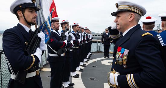Le Capitaine de Vaisseau Guillaume Fontarensky, nouveau Commandant pour la Frégate antiaérienne Jean Bart