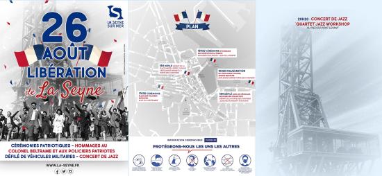 Cérémonie: 76ème Anniversaire de la Libération de La Seyne, le 26/08/2020