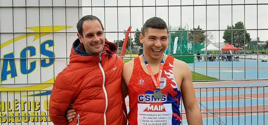 CSMS Athlétisme: Le Seynois Talib MEJRI, Vice-Champion de France Junior 2020 au Disque