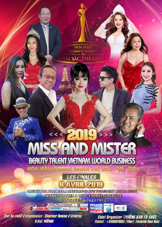 Finale Miss and Mister VN Beauty Elégance-Talent Vietnam World Business 2019