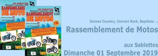 Un Rassemblement de Motos, le 1er Septembre 2019 aux Sablettes