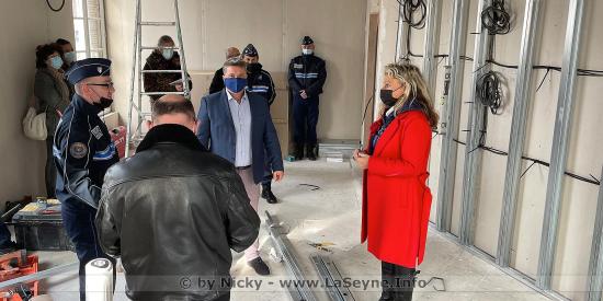 Vidéosurveillance: Sur le Chantier des nouveaux Locaux de la Police municipale Seynoise