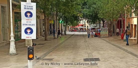 COVID19: Le Port du Masque obligatoire sur l'Ensemble de la Ville de Toulon