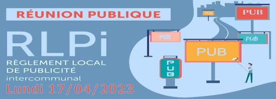 Réunion publique: « Publicités, Enseignes et Pré-Enseignes », le 17/04/2023