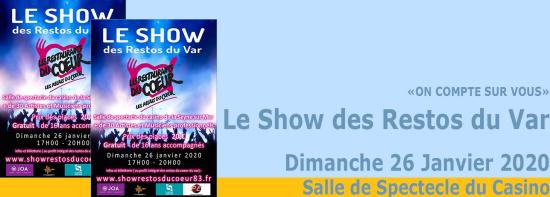Le Show des Restos du Coeur du Var, le 26/01/2020