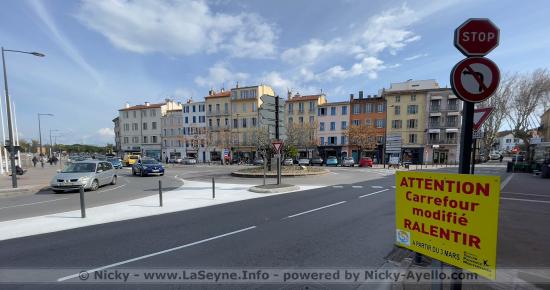 Circulation sur le Port de La Seyne: Ouverture complète du Rond-Point Yitzhak Rabin depuis le 03/03/2023