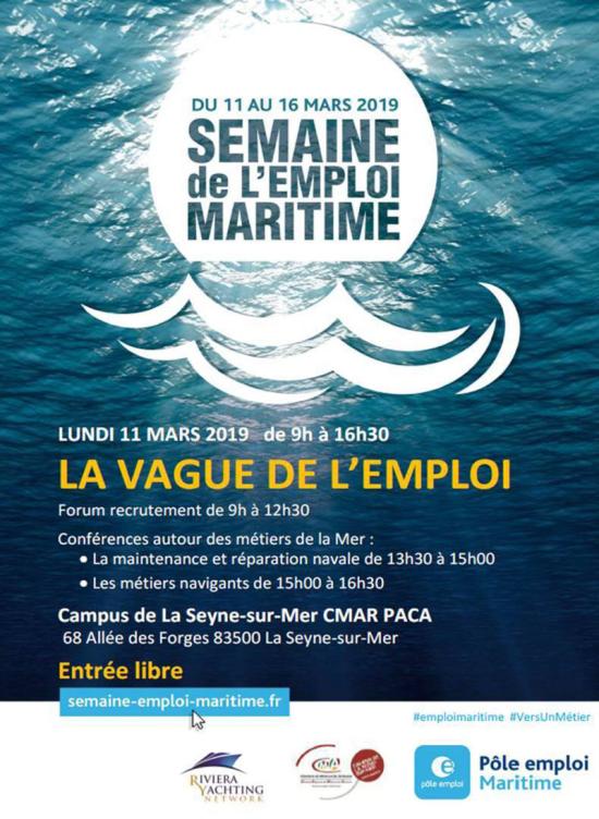 La Semaine de l’Emploi maritime 2019, c'est du 11 au 15 Mars
