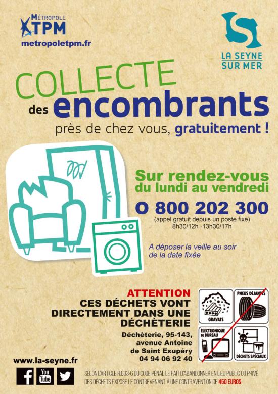 La Commune de La Seyner a mis en Place un Service gratuit Encombrants