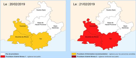 Var: Vigilance Pollution Air, les 20 et 21 Février 2019