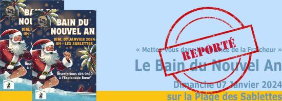 MàJ: REPORT Bain du Nouvel An de La Seyne sur Mer