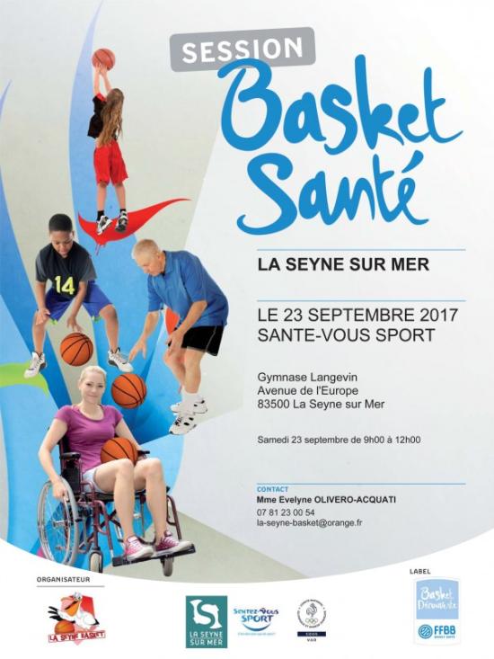 “BASKET SANTÉ“ le Samedi 23 Septembre 2017 au Gymnase Langevin