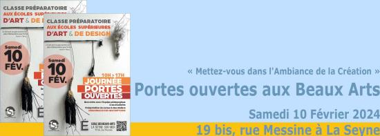 Journée Portes Ouvertes à l'Ecole des Beaux-arts de La Seyne-sur-Mer, le 10/02/2024