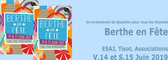Berthe en Fête, les 14 et 15 Juin 2019
