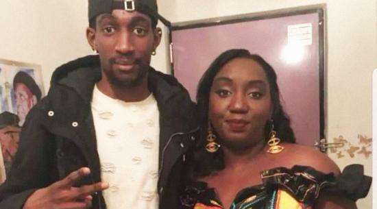 Demba Touré en compagnie de sa sœur