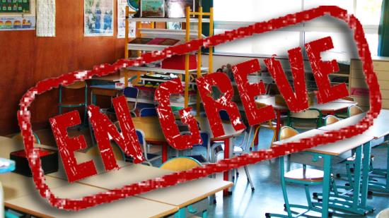 Grève à l'école