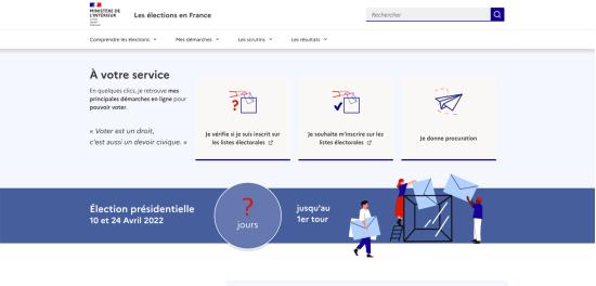 Elections 2022 en France: Un Portail en Ligne à votre Service