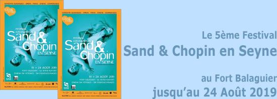 Le Festival Sand & Chopin en Seyne 2019, du 19 au 24 Août